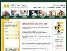 Tablet Screenshot of goldenlawcenter.com